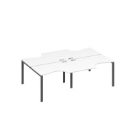 Станция рабочая UNO (4х120) со столами Классика белый премиум / металлокаркас антрацит А4 А1 183-2 БП