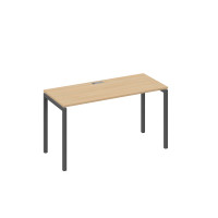 Стол письменный на металлокаркасе DUE натуральный дуб / металлокаркас антрацит А4 А2 004 НД