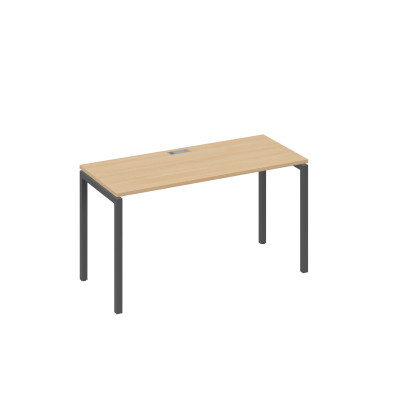Стол письменный на металлокаркасе DUE натуральный дуб / металлокаркас антрацит А4 А2 004 НД