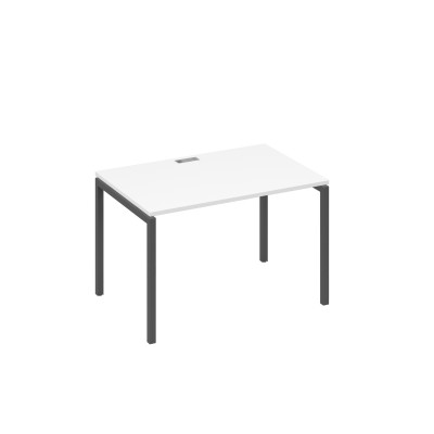 Стол письменный на металлокаркасе DUE белый премиум / металлокаркас антрацит А4 А2 023 БП