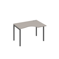 Стол эргономичный на металлокаркасе DUE правый "Классика" мокко премиум / металлокаркас антрацит А4 А2 042 МП