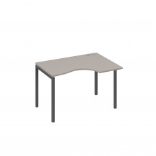 Стол эргономичный на металлокаркасе DUE правый "Классика" мокко премиум / металлокаркас антрацит А4 А2 042 МП