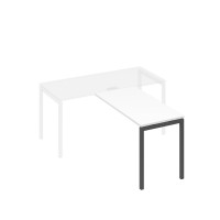 Брифинг-приставка металлокаркас DUE белый премиум / металлокаркас антрацит А4 А2 072 БП