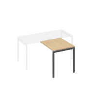 Брифинг-приставка на металлокаркасе DUE натуральный дуб / металлокаркас антрацит А4 А2 073 НД