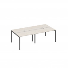 Станция офисная на каркасе DUE (4х120) дуб / металлокаркас антрацит А4 А2 170-2 ДШ