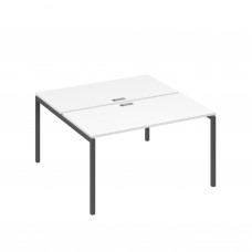 Рабочая станция опоры DUE 2х140 белый премиум / металлокаркас антрацит А4 А2 174 БП