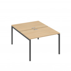 Рабочая станция (2х120) на каркасе DUE натуральный дуб / металлокаркас антрацит А4 А2 176 НД
