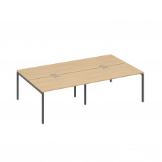 Рабочая станция на металлокаркасе DUE (4х140) натуральный дуб / металлокаркас антрацит А4 А2 177-2 НД