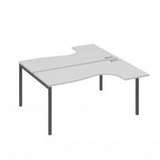 Рабочая станция каркас DUE (2х160) столы Классика серый / металлокаркас антрацит А4 А2 182 СЕ