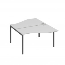 Рабочая станция (2х140) со столами Техно каркас DUE серый / металлокаркас антрацит А4 А2 187 СЕ