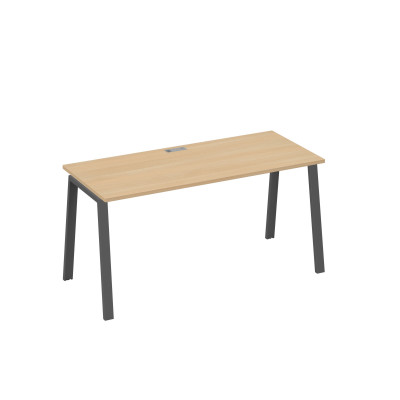 Стол письменный на металлокаркасе TRE натуральный дуб / металлокаркас антрацит А4 А3 015 НД