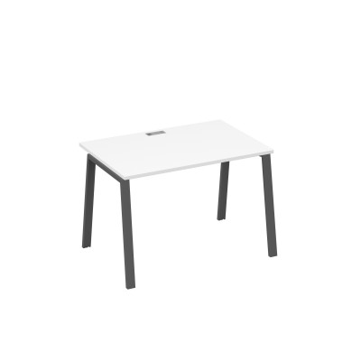 Стол письменный на металлокаркасе TRE белый премиум / металлокаркас антрацит А4 А3 023 БП