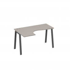 Стол эргономичный "Классика" на металлокаркасе TRE левый мокко премиум / металлокаркас антрацит А4 А3 033 МП
