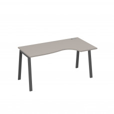 Стол эргономичный правый "Классика" на металлокаркасе TRE мокко премиум / металлокаркас антрацит А4 А3 046 МП