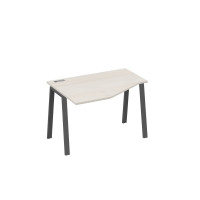 Стол на металлокаркасе TRE эргономичный левый "Техно" дуб / металлокаркас антрацит А4 А3 051 ДШ