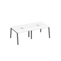 Рабочая станция на металлокаркасе TRE (4х120) белый премиум / металлокаркас антрацит А4 А3 170-2 БП