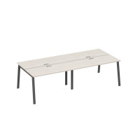 Станция рабочая на опорах TRE (4х140) дуб / металлокаркас антрацит А4 А3 171-2 ДШ