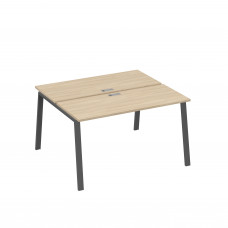 Станция 2х140 с опорами TRE офисная дуб скандинавский / металлокаркас антрацит А4 А3 171 ДК