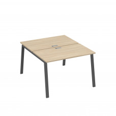 Рабочая станция 2х120 с металлокаркасом TRE дуб скандинавский / металлокаркас антрацит А4 А3 173 ДК