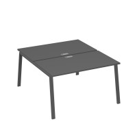 Рабочая станция каркас TRE 2х140 офисная антрацит премиум / металлокаркас антрацит А4 А3 177 АР