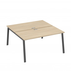 Рабочая станция (2х160) каркас TRE дуб скандинавский / металлокаркас антрацит А4 А3 178 ДК