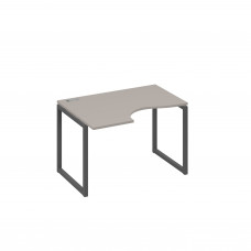 Стол "Классика" эргономичный на металлокаркасе QUATTRO левый мокко премиум / металлокаркас антрацит А4 А4 041 МП