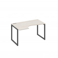 Стол "Классика" левый на металлокаркасе QUATTRO эргономичный дуб / металлокаркас антрацит А4 А4 043 ДШ