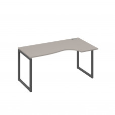 Стол эргономичный правый "Классика" на металлокаркасе QUATTRO мокко премиум / металлокаркас антрацит А4 А4 046 МП