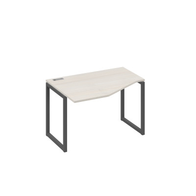 Стол "Техно" на металлокаркасе QUATTRO эргономичный левый дуб / металлокаркас антрацит А4 А4 051 ДШ