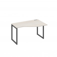 Стол правый "Техно" эргономичный металлокаркас QUATTRO дуб / металлокаркас антрацит А4 А4 054 ДШ