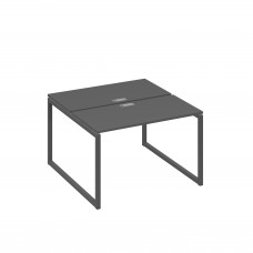 Рабочая станция с опорами QUATTRO (2х120) антрацит премиум / металлокаркас антрацит А4 А4 170 АР