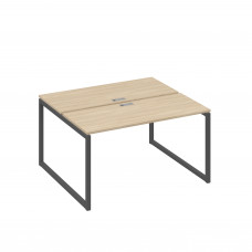 Станция (2х140) офисная с металлокаркасом QUATTRO дуб скандинавский / металлокаркас антрацит А4 А4 171 ДК