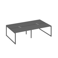 Рабочая станция на металлокаркасе QUATTRO (4х140) антрацит премиум / металлокаркас антрацит А4 А4 177-2 АР