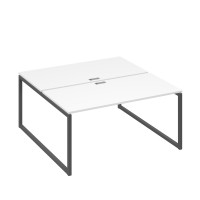 Станция (2х160) рабочая на каркасе QUATTRO белый премиум / металлокаркас антрацит А4 А4 178 БП