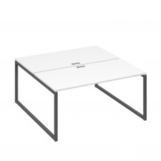 Станция (2х160) рабочая на каркасе QUATTRO белый премиум / металлокаркас антрацит А4 А4 178 БП