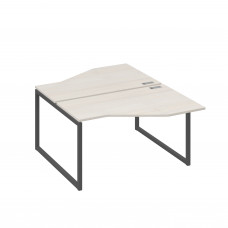 Рабочая станция со столами (2х140) Техно на каркасе QUATTRO дуб / металлокаркас антрацит А4 А4 187 ДШ