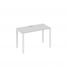 Стол письменный на металлокаркасе UNO серый / металлокаркас белый А4 Б1 003 СЕ