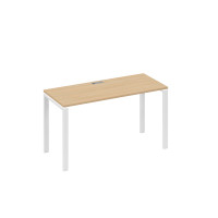 Стол письменный на металлокаркасе UNO натуральный дуб / металлокаркас белый А4 Б1 004 НД