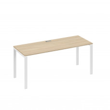 Стол письменный на металлокаркасе UNO дуб скандинавский / металлокаркас белый А4 Б1 016 ДК