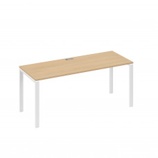 Стол письменный на металлокаркасе UNO натуральный дуб / металлокаркас белый А4 Б1 016 НД