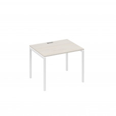 Стол письменный на металлокаркасе DUE дуб / металлокаркас белый А4 Б2 022 ДШ