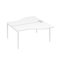 Рабочая станция опоры DUE столы Техно (2х160) белый премиум / металлокаркас белый А4 Б2 188 БП