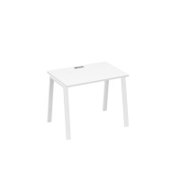 Стол письменный на металлокаркасе TRE белый премиум / металлокаркас белый А4 Б3 012 БП