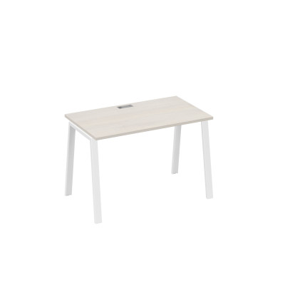 Стол письменный на металлокаркасе TRE дуб / металлокаркас белый А4 Б3 013 ДШ