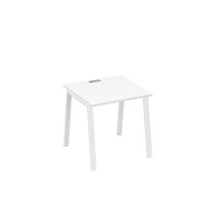 Стол письменный на металлокаркасе TRE белый премиум / металлокаркас белый А4 Б3 021 БП