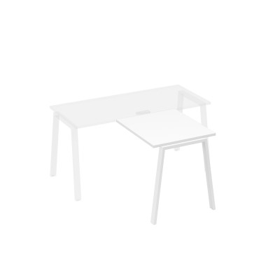 Брифинг-приставка на опорах TRE белый премиум / металлокаркас белый А4 Б3 073 БП