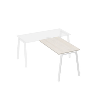 Брифинг-приставка каркас TRE дуб / металлокаркас белый А4 Б3 074 ДШ