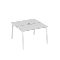 Рабочая станция (2х120) на каркасе TRE серый / металлокаркас белый А4 Б3 170 СЕ