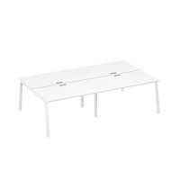 Рабочая станция на металлокаркасе TRE (4х140) белый премиум / металлокаркас белый А4 Б3 177-2 БП