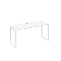 Стол письменный на металлокаркасе QUATTRO белый премиум / металлокаркас белый А4 Б4 005 БП